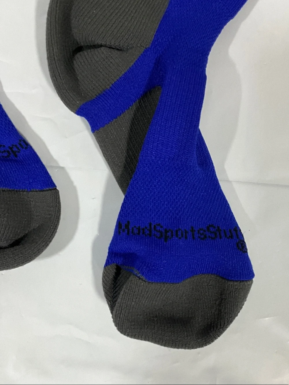 Mad Sports Stuff Baller Basketball Crew Socks Blue Gray Orange NWOT